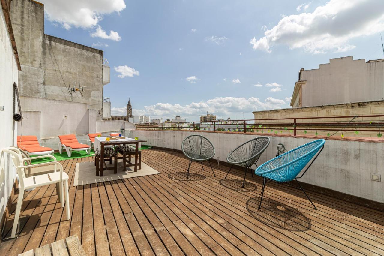 Top Atico Plaza Del Arenal - Gran Terraza - Vistas - Solarium Jerez de la Frontera Exterior foto